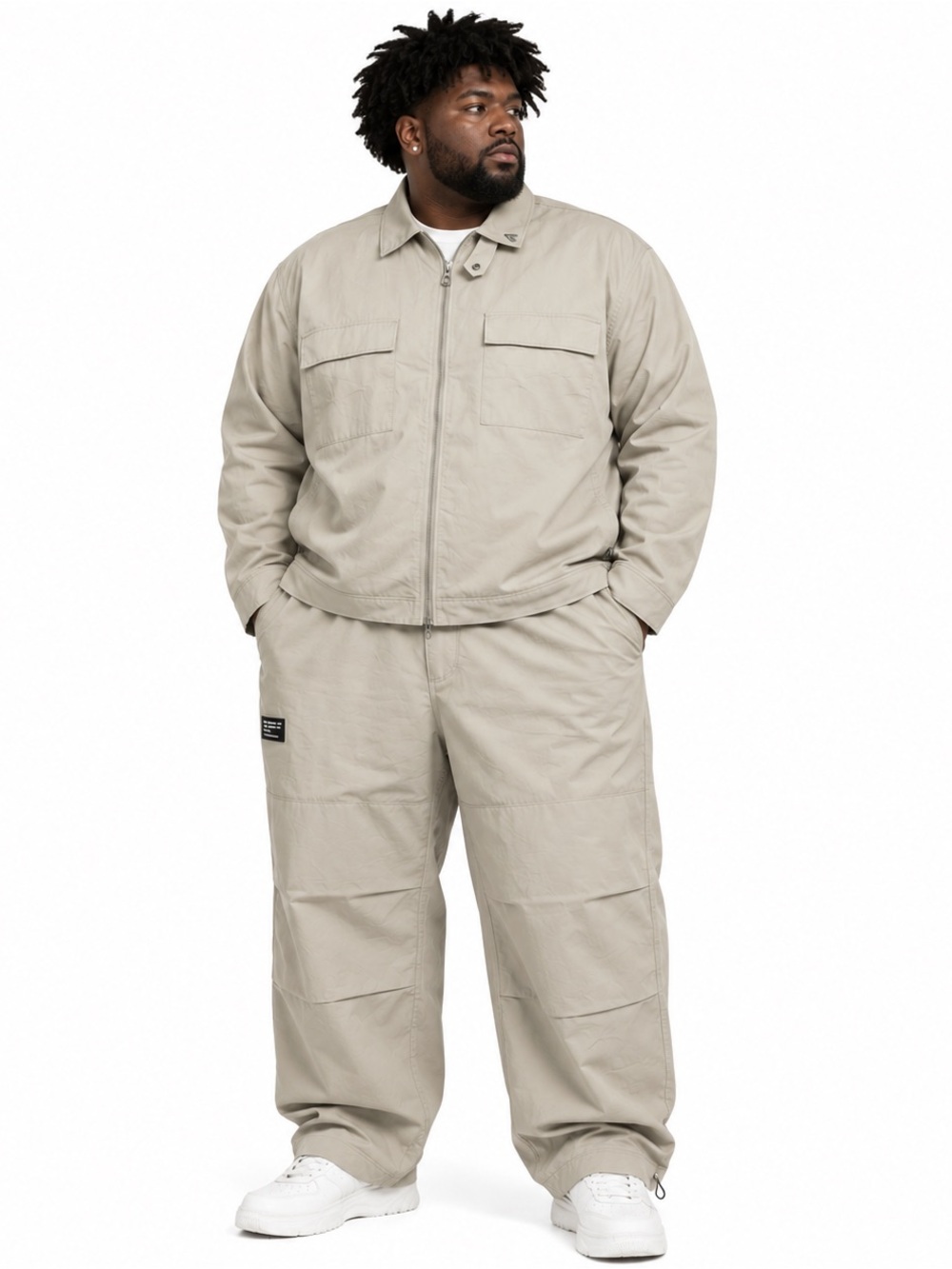 Paper Planes Utility Jacket Pants Set Men 3XL Sage NWT Streetwear Jay-Z
